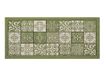 BIANCHERIAWEB Antislip keukentapijt, wasbaar, keukenloper, afmetingen 55 x 80 cm, keukentapijt, Made in Italy, met groen majolica-design, wasbaar en strijkbaar