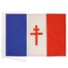 AZ FLAG Vlag Vrij Frankrijk 1940-1944 45x30 cm Polyester 100D Koorden