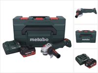 Metabo WPB 18 LT BL 11-125 Quick accu-haakse slijper 18 V 125 mm borstelloos + 1x accu 10,0 Ah + oplader + metaBOX
