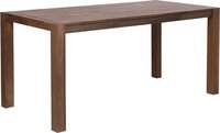 Beliani Eettafel hout donkerbruin 150 x 85 cm NATURA