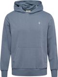 Hummel Heren Hoodie Capuchon Ronde Hals Kangoeroezak Ribboorden Modieus