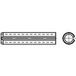 TOOLCRAFT TO-6866265 Goupilles élastiques Acier à ressort 200 pc(s)