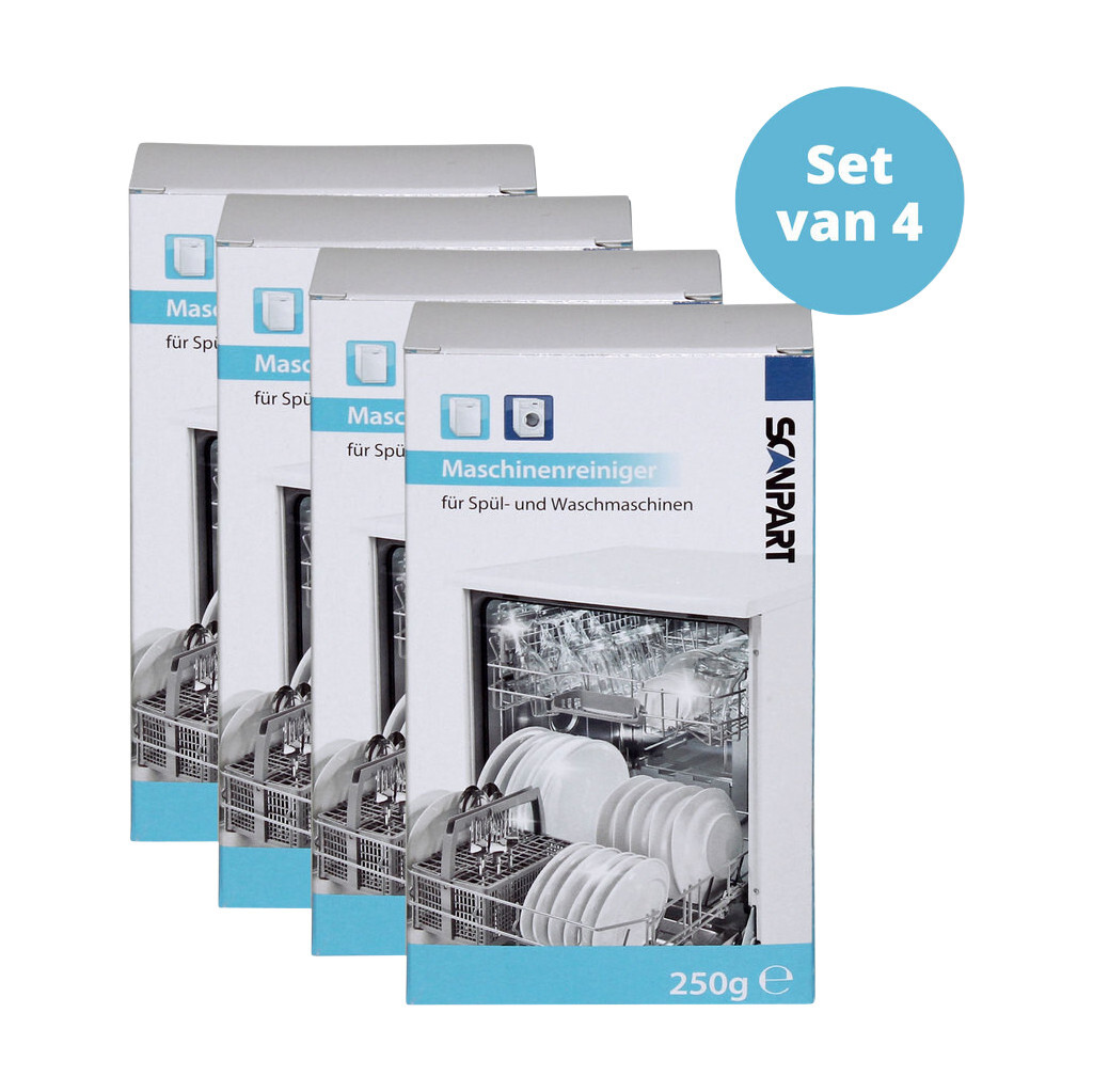 Scanpart Multipack (vaat)wasmachine reiniger - set van 4