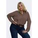 ONLY CARMAKOMA Plus Size Top - Brown