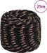 vidaXL Cordage de bateau 18 mm 25 m polypropylène noir