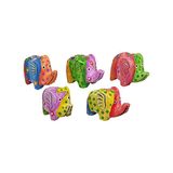 VIE Naturals Abstract Beschilderd Olifant Snijwerk 5-Stukken Set, Geassorteerd