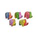 VIE Naturals Abstract Beschilderd Olifant Snijwerk 5-Stukken Set, Geassorteerd