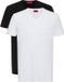 Hugo T-shirt Met V-hals En Korte Mouwen Wit, Zwart S Man