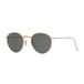 Ray-Ban Round Metal RB3447 112/58 50 Zonnebril Mannen Groen Glas Acetaat Metaal