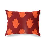 BonaMaison Oranje-Bordeaux Decoratieve Kussensloop, Kussenhoezen Bank, Decoratieve Kussenhoesjes, Kussensloop; Sofa, Slaapkamer, Kantoor, Auto 45x60 Cm - Ontworpen en vervaardigd in Turkije