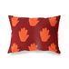 BonaMaison Oranje-Bordeaux Decoratieve Kussensloop, Kussenhoezen Bank, Decoratieve Kussenhoesjes, Kussensloop; Sofa, Slaapkamer, Kantoor, Auto 45x60 Cm - Ontworpen en vervaardigd in Turkije