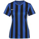 Nike Dames Short Sleeve Top W Nk Df Strp Dvsn Iv Jsy Ss, Koningsblauw/Zwart/Wit., CW3816-463, S