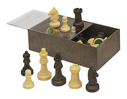 Cayro chips schaak 6,50 cm in doos van kunststof, meerkleurig (90)