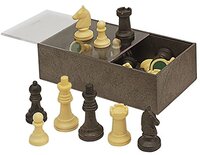 Cayro chips schaak 6,50 cm in doos van kunststof, meerkleurig (90)