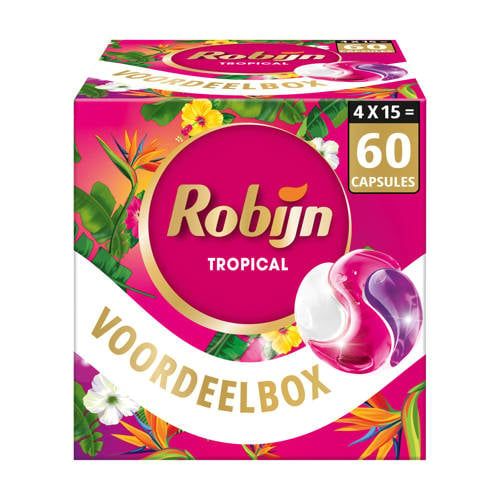 Robijn Collections 3-in-1 Wascapsules Color Tropical - 60 wasbeurten - Voordeelverpakking