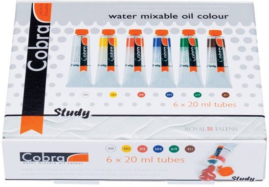 Talens Cobra study set 6 tubes 20ml