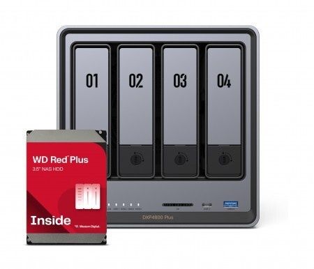 Ugreen ***BUNDEL*** DXP4800 Plus 4Bay 16TB NAS met 4x 4TB WD RED