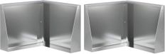 vidaXL Mur de soutènement - 2 pièces - 50 x 50 x 40 cm - Acier galvanisé - Argent