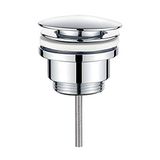 IBERGRIF Drains Universal washbasin with/without overflow, Valve Automatic Pop Up, Silver