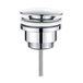 IBERGRIF Drains Universal washbasin with/without overflow, Valve Automatic Pop Up, Silver
