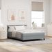 Maison Exclusive - Boxspringbed avec tête de lit, gris clair, 160 x 200 cm, rembourré