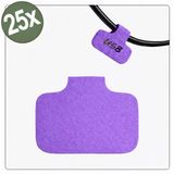 Quadrios 26CA789 Kabeletiket 40 x 20 mm Violet 25 stuks