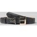 GUESS Noelle Adjustable Belt H25 W85 Coal Logo donkergrijs