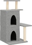 vidaXL Kattenmeubel - Sisal Krabpalen - 97 cm - Lichtgrijs