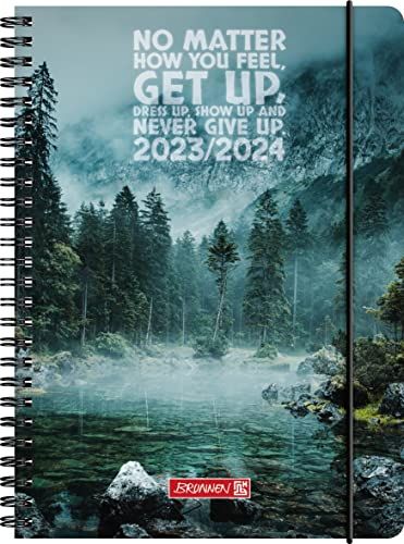 Brunnen 1072155204 Wochenkalender Schülerkalender 2023/2024 "Get Up" A5