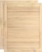 vidaXL - Lamellen deuren - 2 st - Naturel - 69 x 49,4 cm - Massief grenenhout