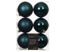 Decoris boules de Noël polystyrène mix 8cm vert 6 pièces
