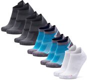 DANISH ENDURANCE Chaussettes de course basses - Chaussettes de sport respirantes et sans ampoules - Unisexe - 5 paires - 35-38