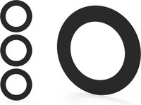 kosdesign 3x Zwarte Opvulringen voor Inbouwspot - 110x72mm - Renovatiering - 3 stuks