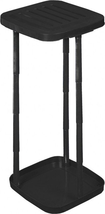 Bo-Camp Vuilniszakhouder - 80 liter - Zwart - Kunststof - 6395724