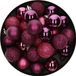 Atmosphera Kerstballen - 18 stuks - Framboos Roze - Kunststof - 3 cm