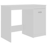 vidaXL Bureau 100x50x76 cm Bewerkt Hout Wit