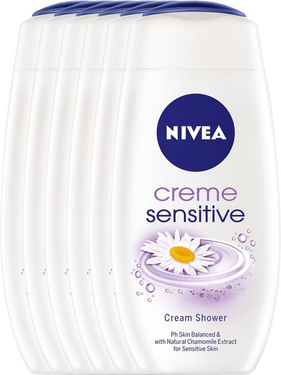 Nivea Creme Sensitive Douchecreme 250ml Voordeelverpakking 6st