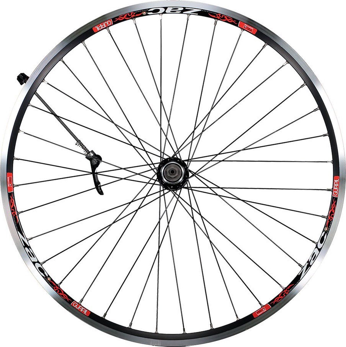 Gurpil 63975 achterwiel, 66 cm, naaf en spaken in zwart