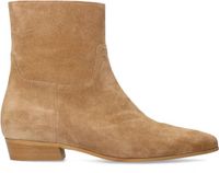 Manfield Dames Beige Suède Chelsea Boots Maat 40