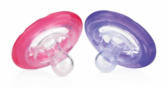 Nuby Natural Flex™ Cherry Fopspenen Paars & Roze 6-36m