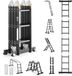 Vevor Multifunctionele Ladder 7-in-1 Vouwladder 3 Treden 355cm Aluminium