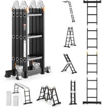 Vevor Multifunctionele Ladder 7-in-1 Vouwladder 3 Treden 355cm Aluminium