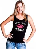 Bellatio Decorations Shoppartners Bv Vrijgezellen team singlet shirt/ tanktop zwart dames - vrijgezellenfeest dames XL