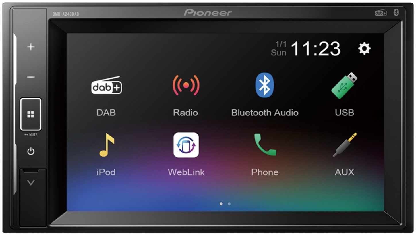 Pioneer DMH-A240DABAN - Multimedia Autoradio - Dubbel Din - Bluetooth - DAB