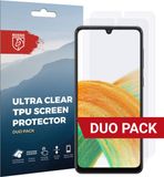 Rosso Screen Protector Ultra Clear Duo Pack Geschikt voor Samsung Galaxy A33