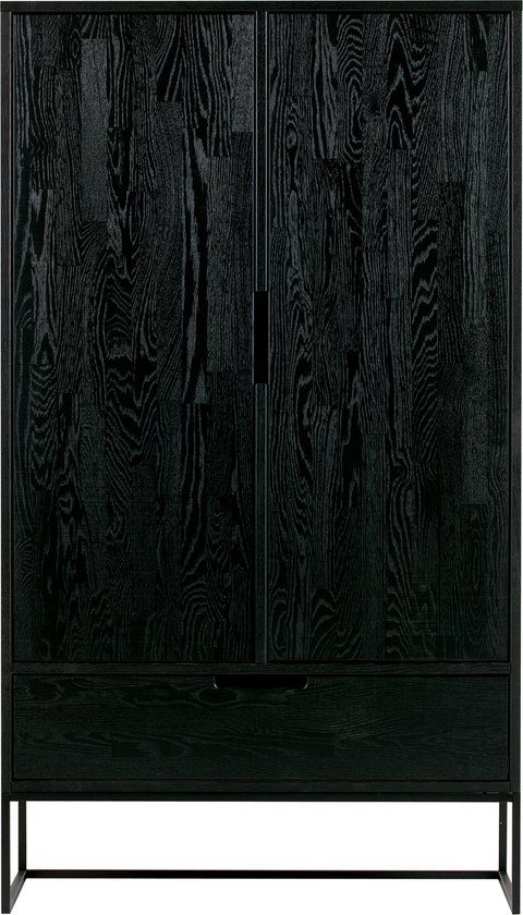 WOOOD Silas 2-Deurs Kast - Essen - Blacknight - 149x85x35