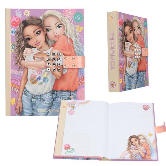 Depesche TOPModel dagboek met code en geluid - GIRL POWER