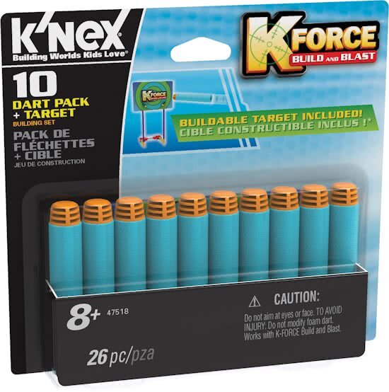 k'nex K-Force Dart Pack + Target - 10 Stuks