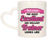 Bellatio Decorations Koffie/Thee Mok - Excellent Trainer/Coach - Roze - Keramiek - 300 ml