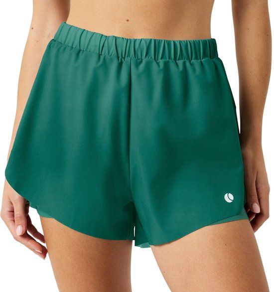 Björn Borg Ace 2-in-1 Shorts Dames - Groen Blauw - Maat L